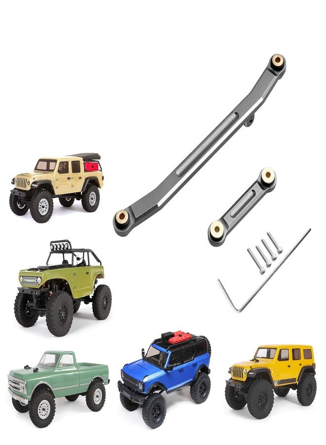 FriHobby Aluminum Steering Rod Tie Links Set High Tightening Linkage for 1/24 RC Crawler Axial SCX24 Gladiator Deadbolt C10 Bronco B17 Upgrades - Image 1